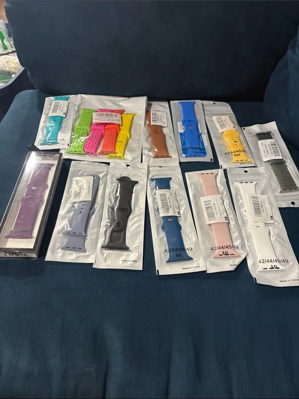 14 Apple Silicone Watch Bands - Assorted Colors